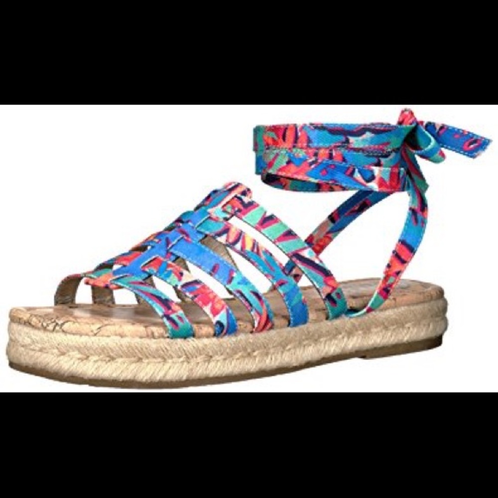 Sam Edelman lace up espadrille sandals